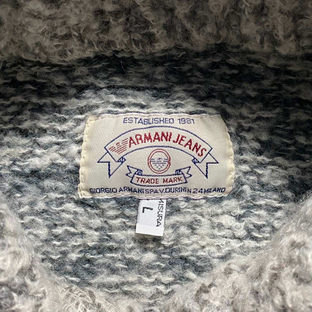 vintage ARMANI JEANS melange knit sweater