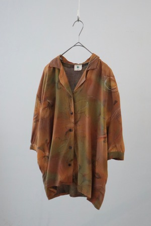 80s Euro painterly drop-shoulder shirt