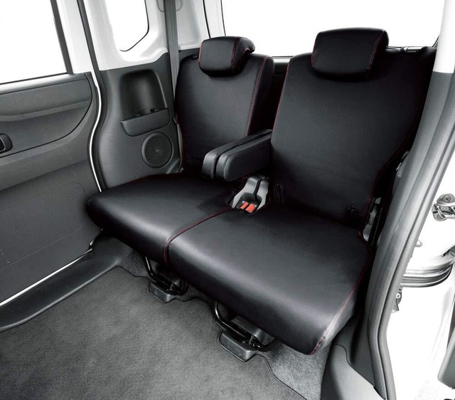 ボンフォーム(BONFORM) シートカバー ソフトレザーR M4-33 N-BOX 専用2列車 M4-33 N-BOX レッド 4497-50R
