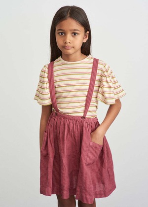 Last 1- Callisia T-Shirt - Multi Stripe / CARAMEL