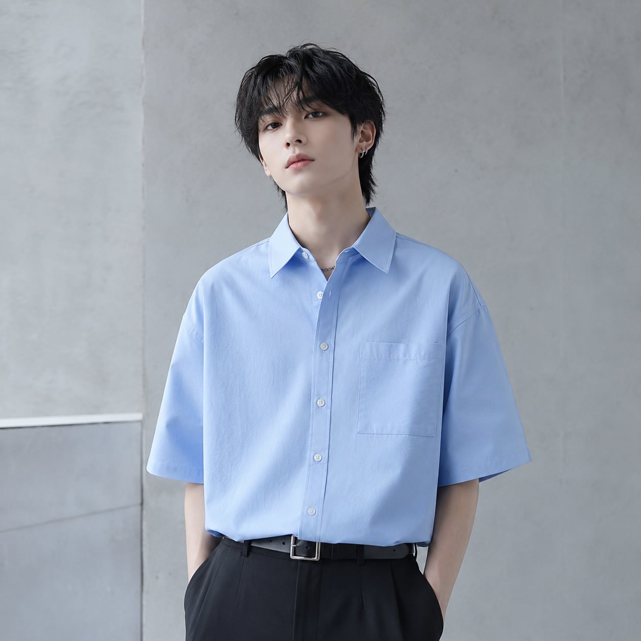 Loose short-sleeved shirt 0010
