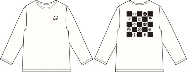 木ノ葉隠れの里　ロングTシャツ【NARUTO&BORUTO 忍里】