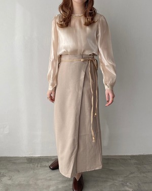 strap latte skirt【2012-25】