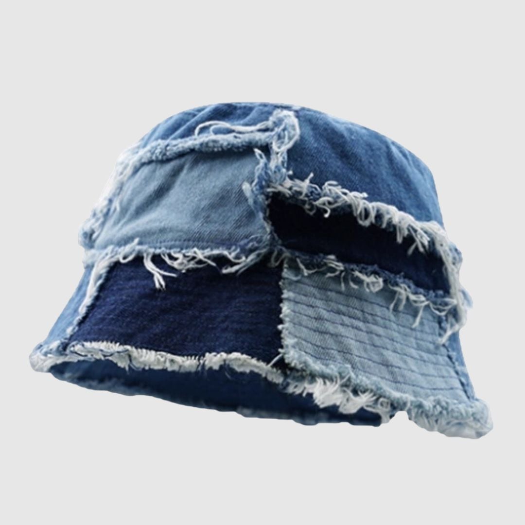 パッチワークデニムバケットハット H2623 | High-Life
