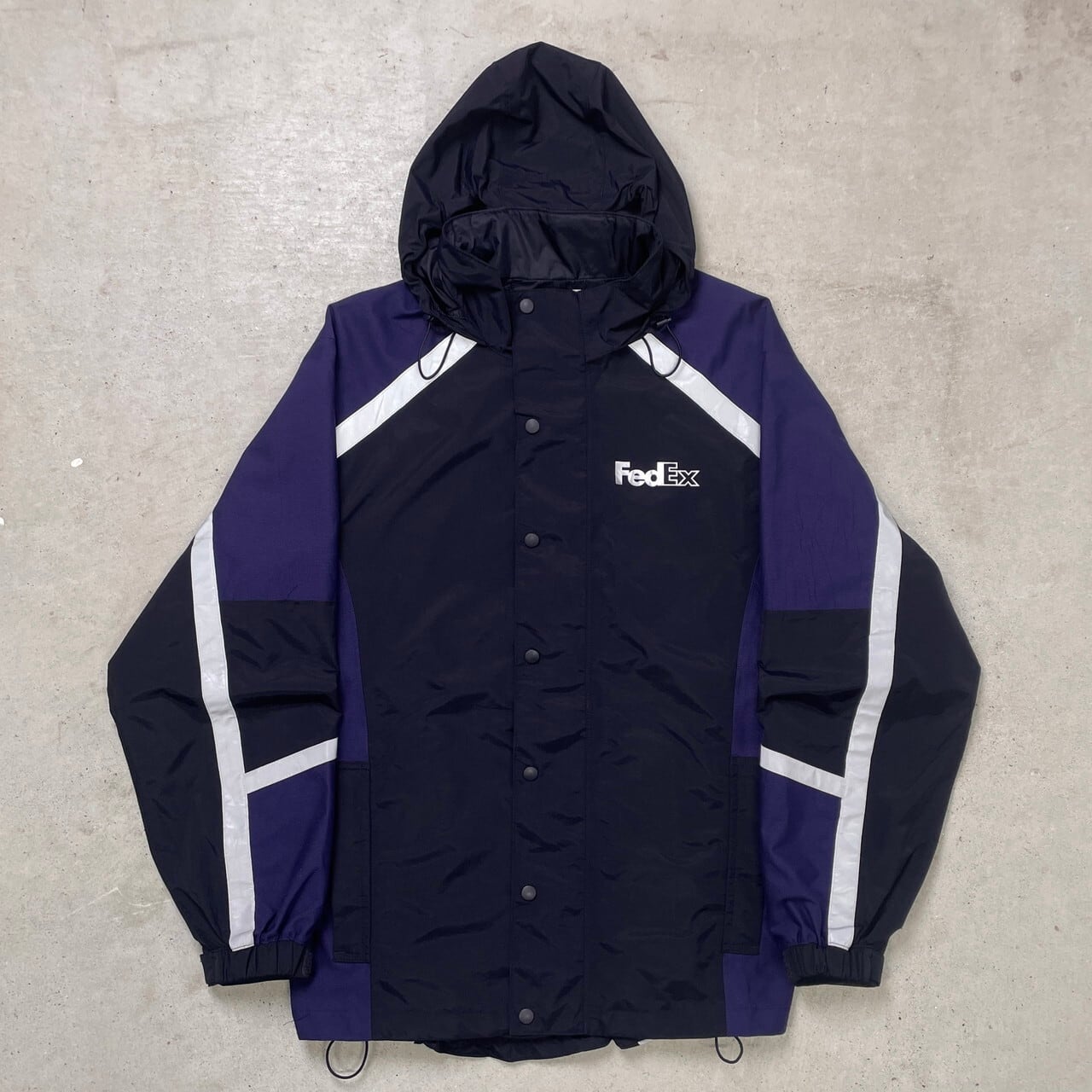 FedEx フェデックス リフレクターライン ナイロンパーカー メンズXL 