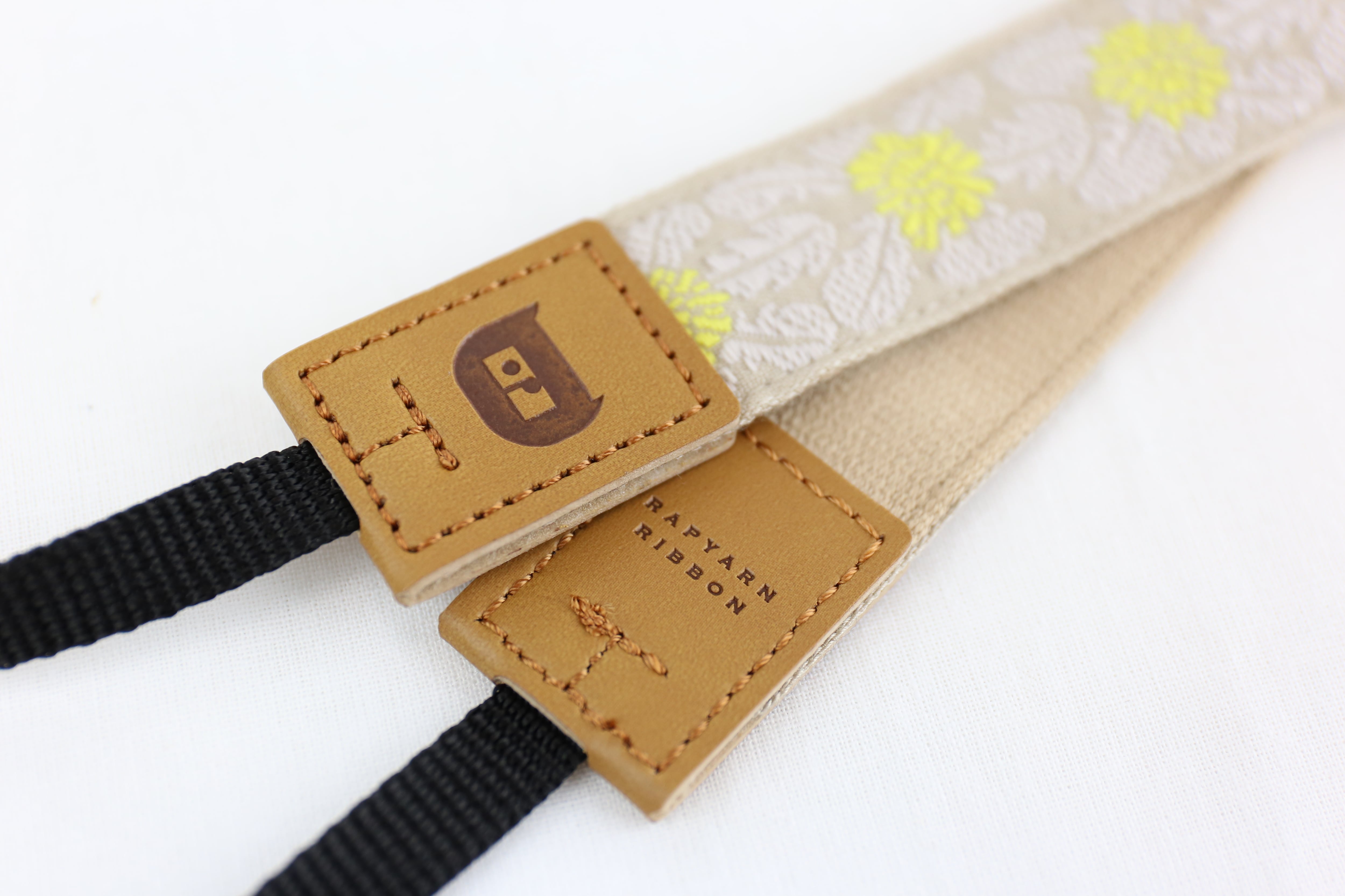 全5色 たんぽぽ柄 オリボンカメラストラップ | レピヤンリボン