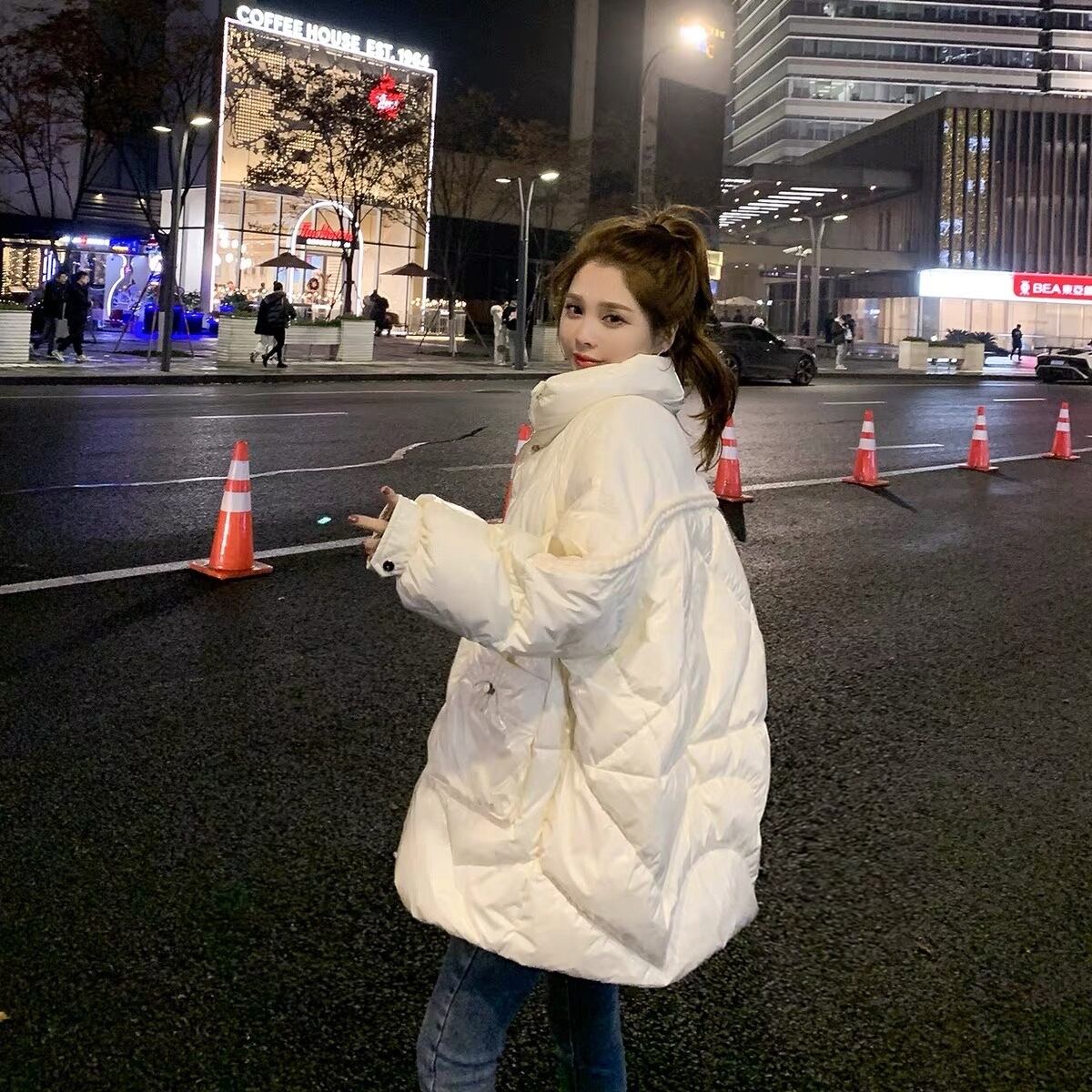 ルーズカラーレッドジャケット ウィンターホワイト 冬物 6Du_Shop_Women2270145557