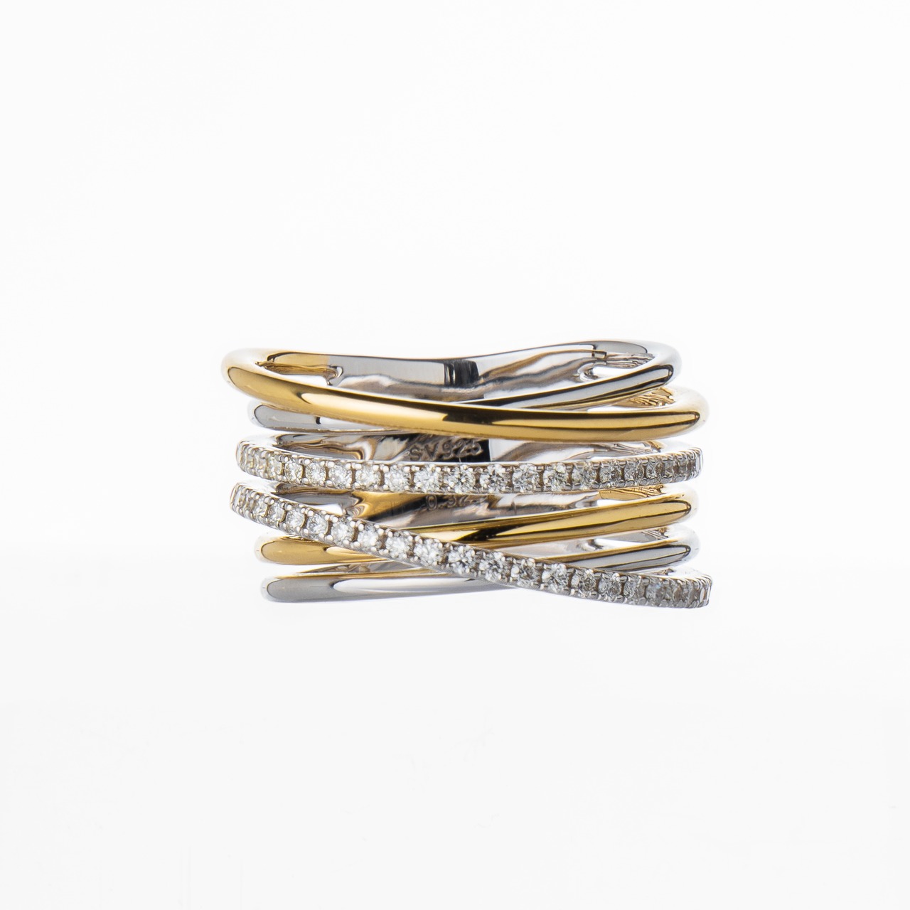 K18+Silver ring CMR8 コンビリング