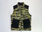 23AW Tiger Camouflage Cotton Ripstop Padding Vest【Pigeon】/ タイガーカモフラージュリップストップパディングベスト