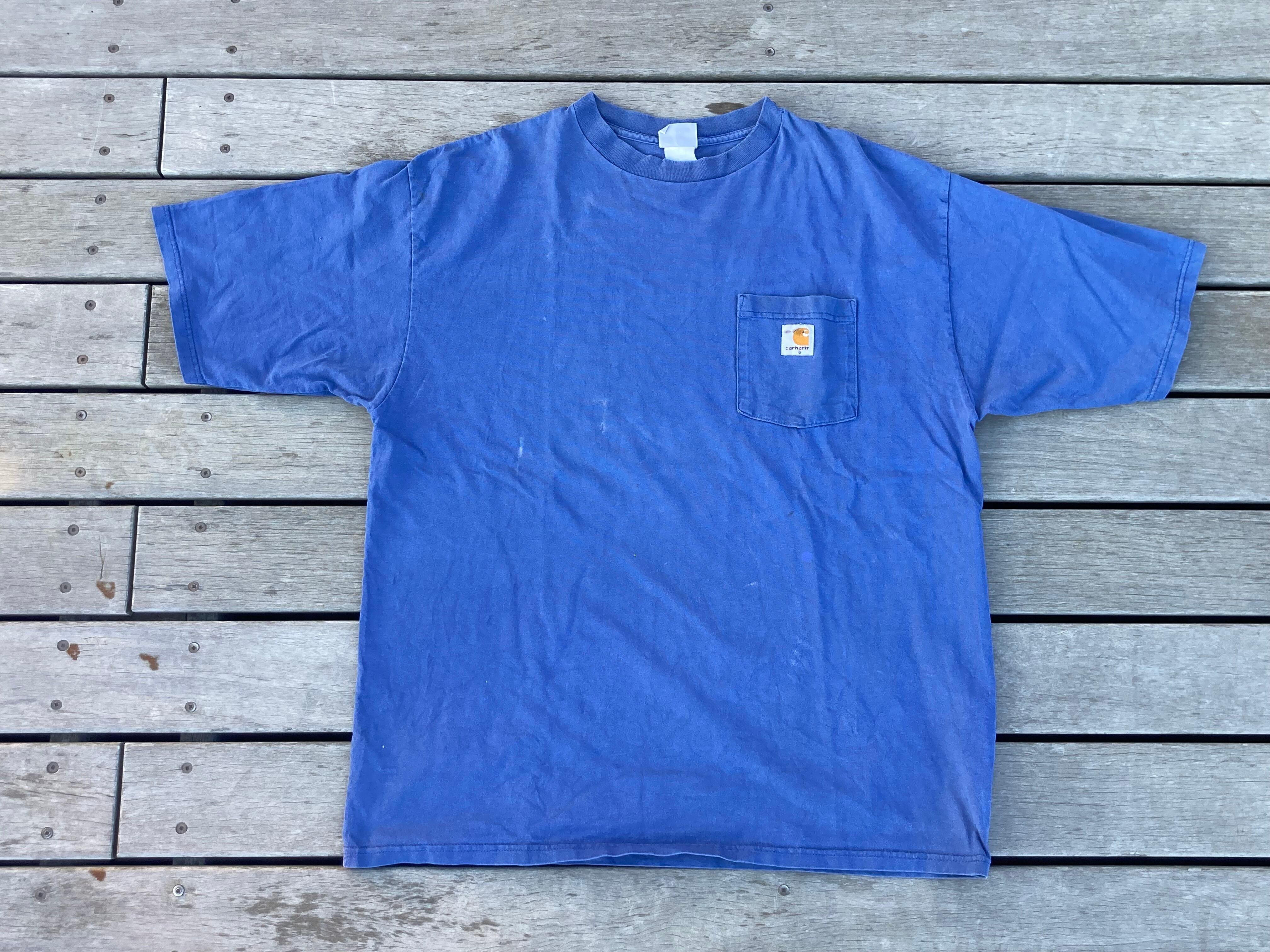 CARHARTT 90s pocket tee NAVY BLUE