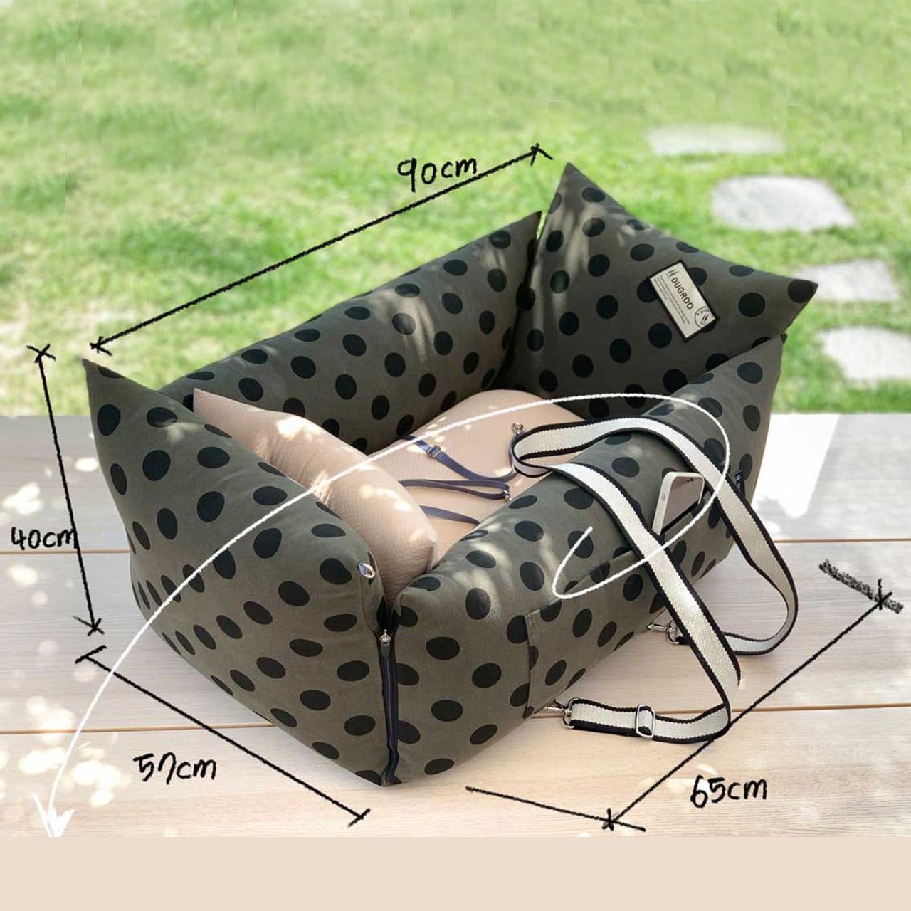 All-Round L Driving Kit【Khaki dot】with shade screen / Dugroo