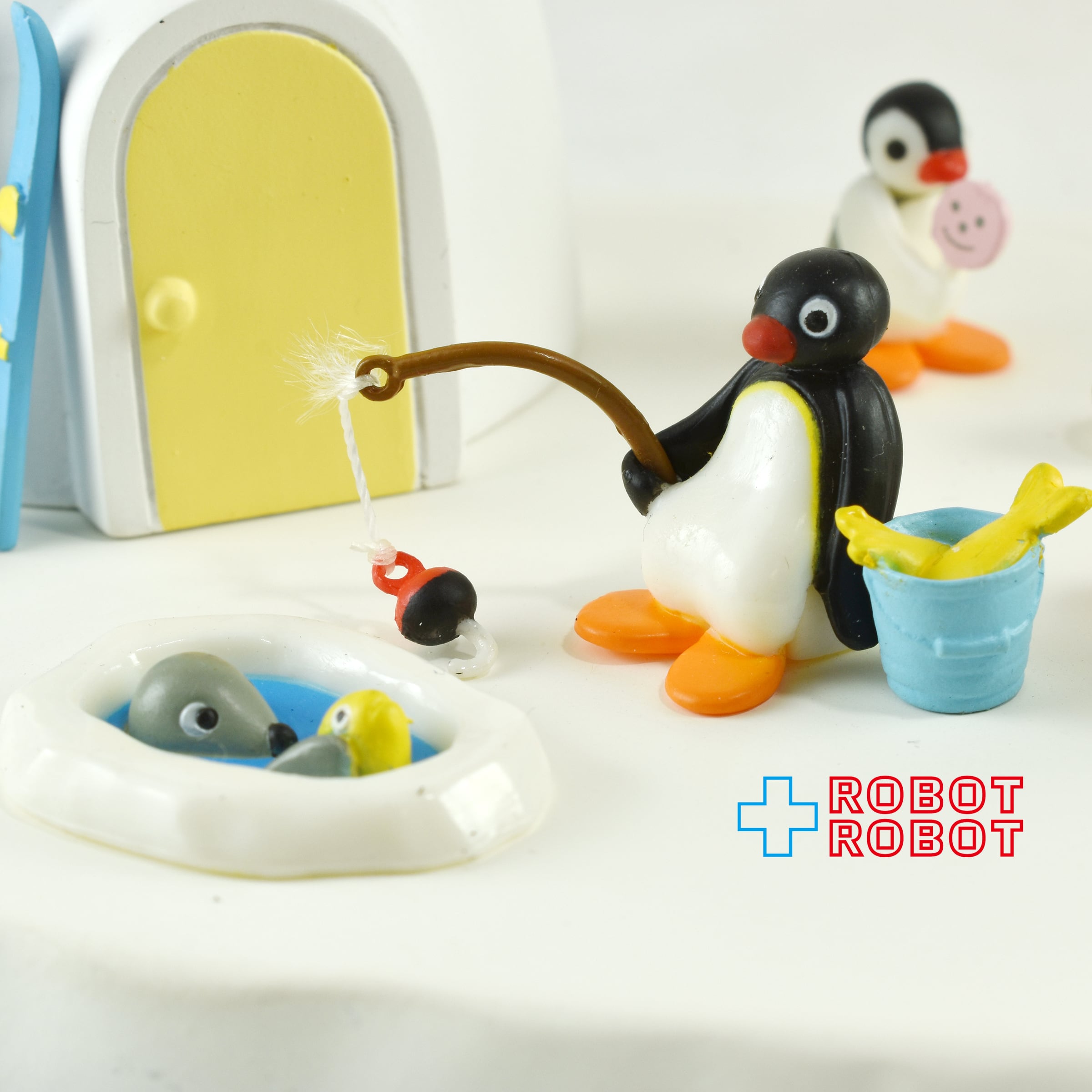 希少 未開封 PINGU ピングー マスコットセット ジオラマ 食事