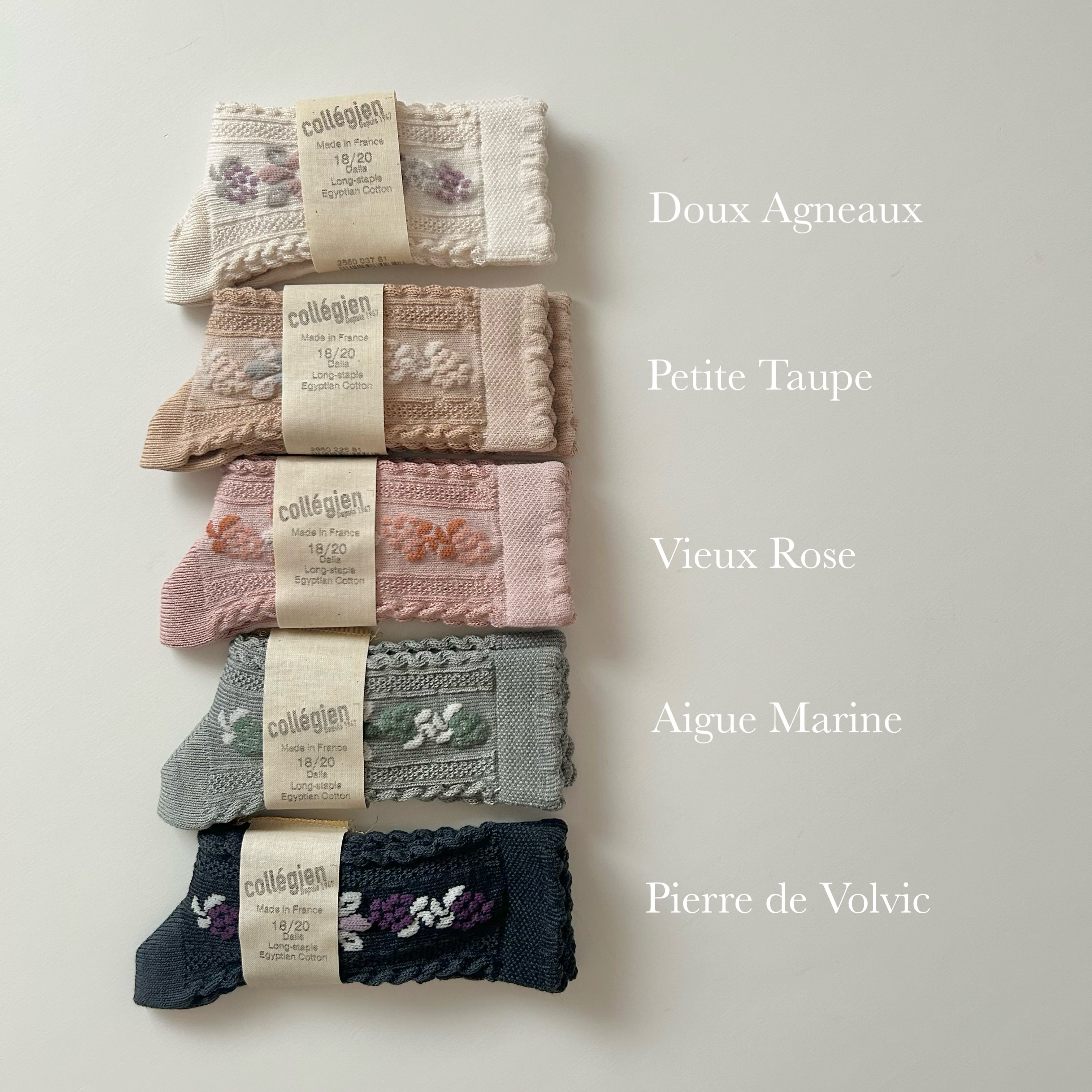 collegien/Dalia-Jacquard Flower Knee-high Socks