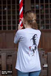 酉(Rooster) アッシュ 前後左右プリント 鶏 とり