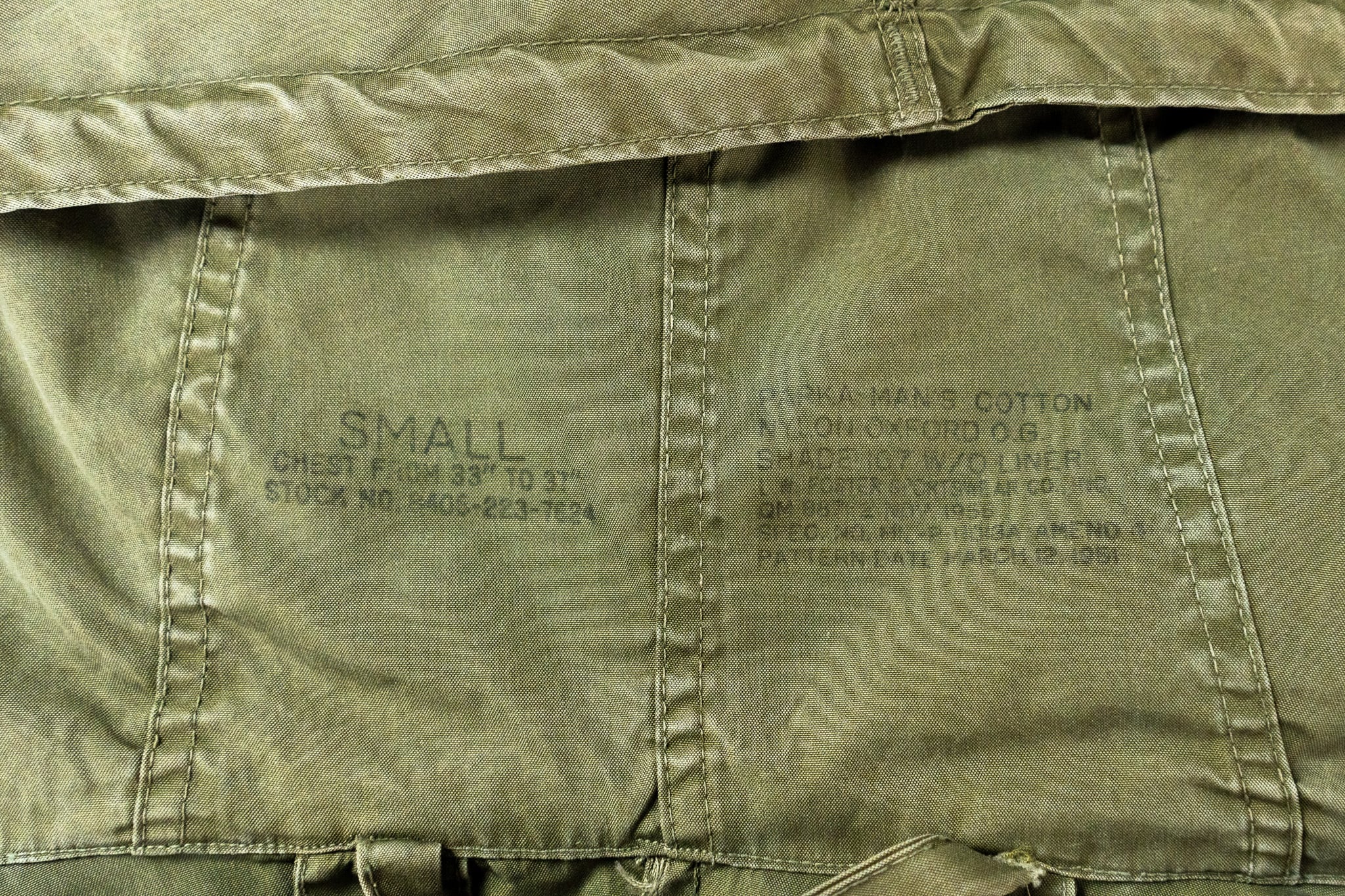 SMALL】Aluminum Zipper U.S.Army M-51 Field Parka Shell