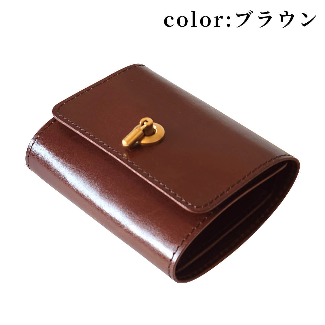 左利き用オコシ金具ミニ財布　各色【受注製作】
