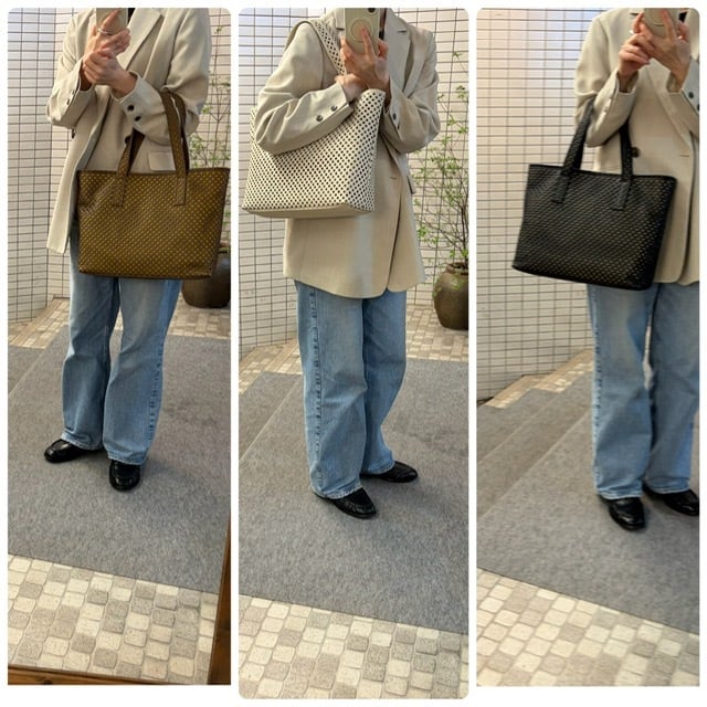 B.stuff パンチングトートバッグ