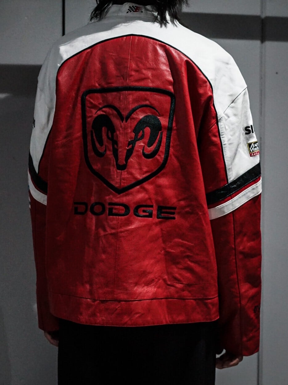 ゲリラ値下げ‼️WILSONS NASCAR  レザージャケット Vtg Wilson Leather Chase Ryan Newman NASCAR Jacket 2XL Black Blue