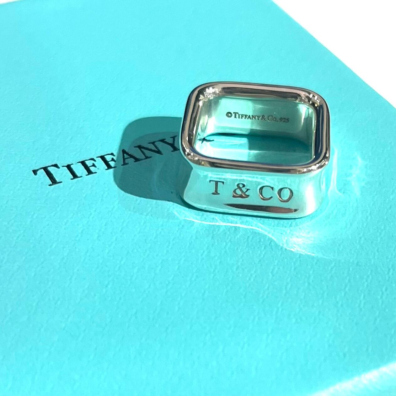 Tiffany&Co ティファニー シルバー925 Tスクエアリング Tiffany