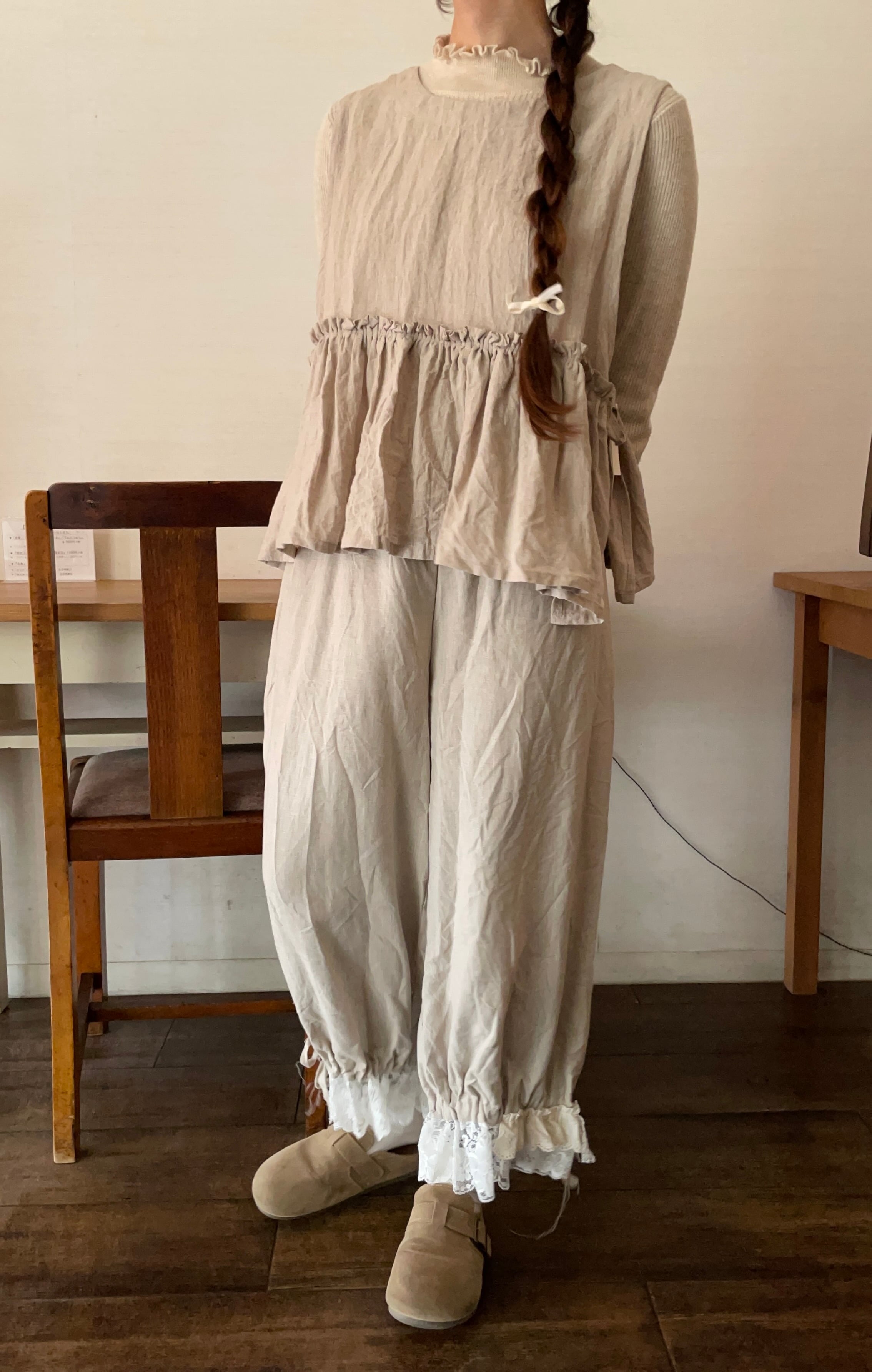 neiro/たっぷりレースパンツ