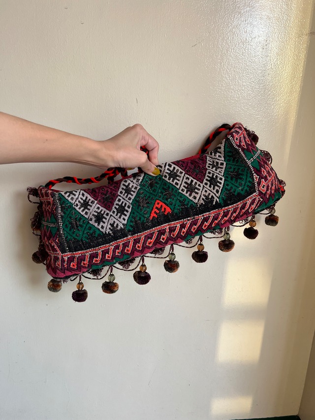 Vintage moroccan berber wool rug bag ( ヴィンテージ モロッコ ベルベル族 ウール ラグ バッグ )