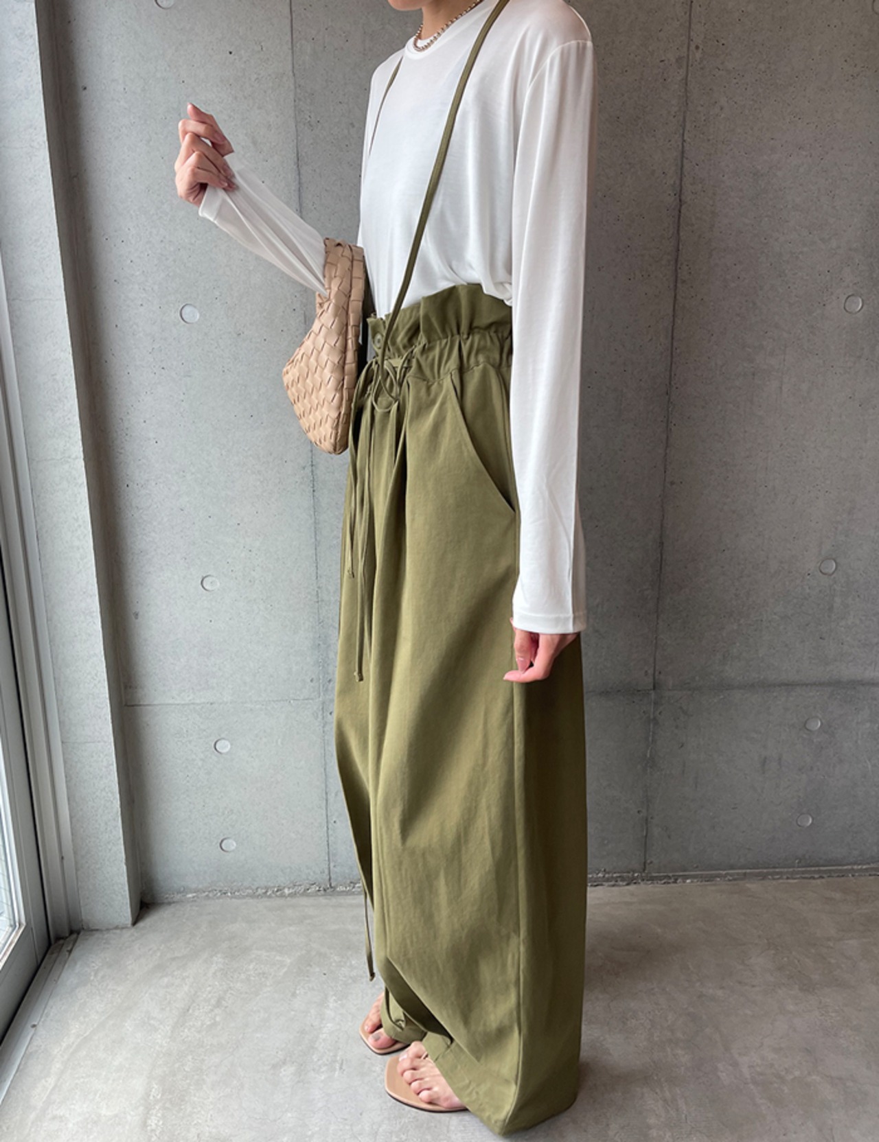 【25aw】Waist-wave 2way Pants_3colors