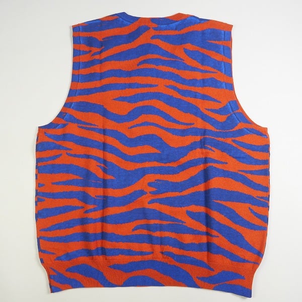 Size【L】 STUSSY ステューシー 22AW Tiger Printed Sweater Vest Red