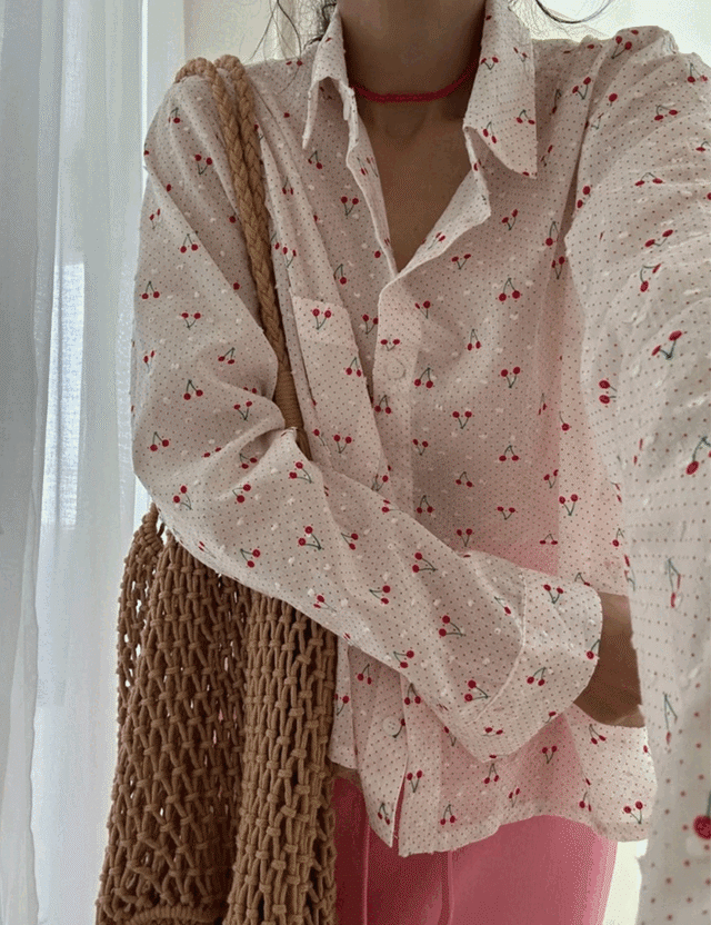 【25ss】Cherry Shirts_ onecolor