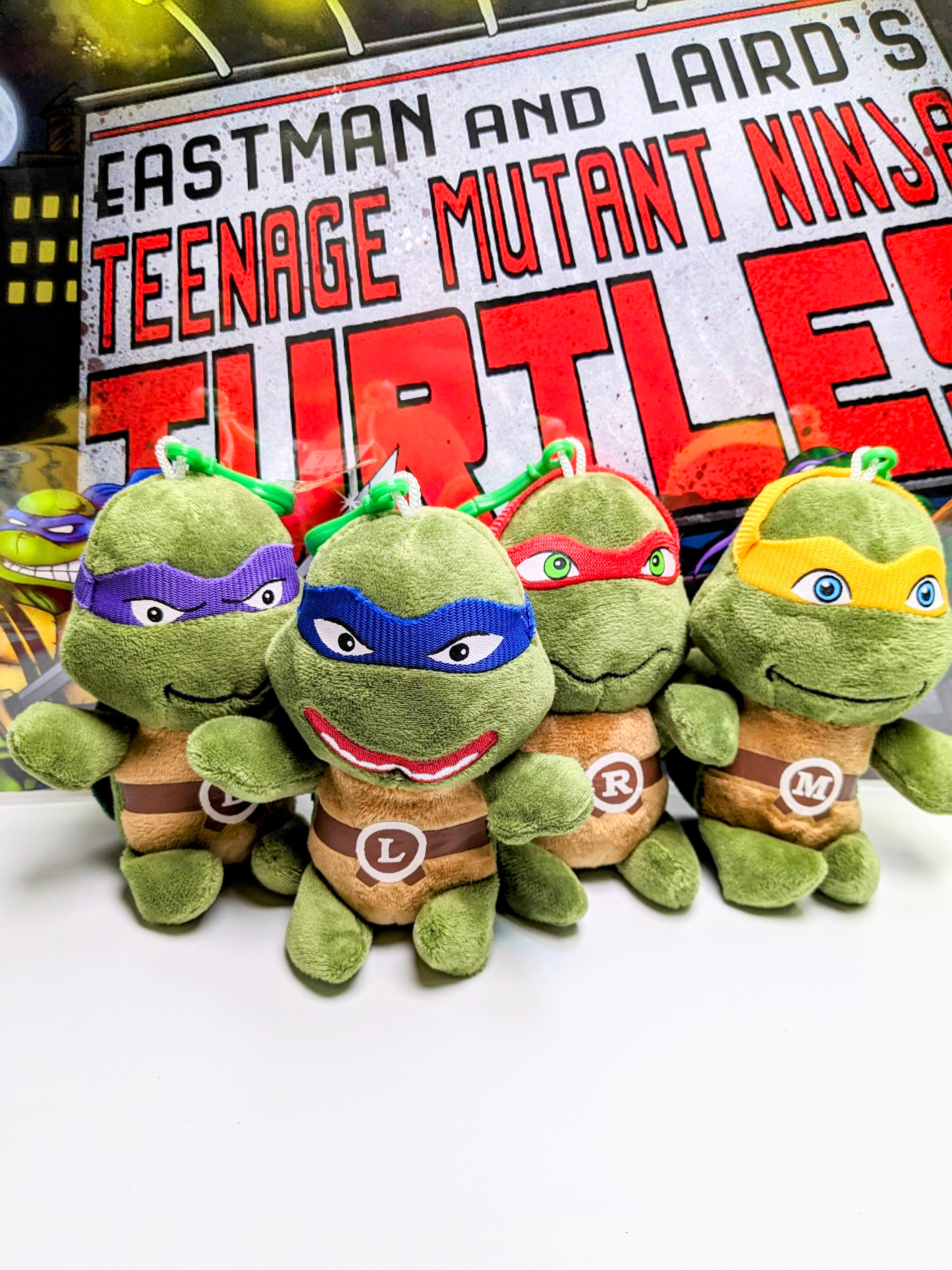 【ぬいぐるみキーホルダー 各種】『ティーンエイジ・ミュータント・ニンジャ・タートルズ』（Teenage Mutant Ninja Turtles） 〚アメリカン雑貨 アメトイ〛