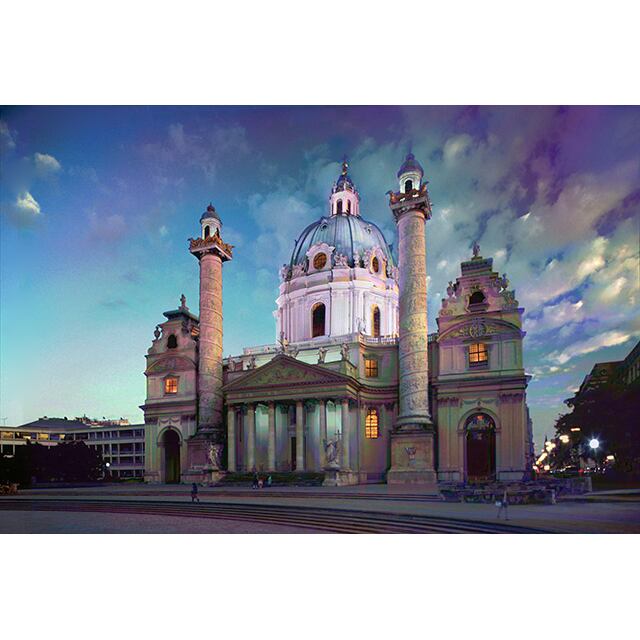 Photo Cg カールス教会 Karlskirche Original Print A3 Size Eyedia Shop Doll Gallery