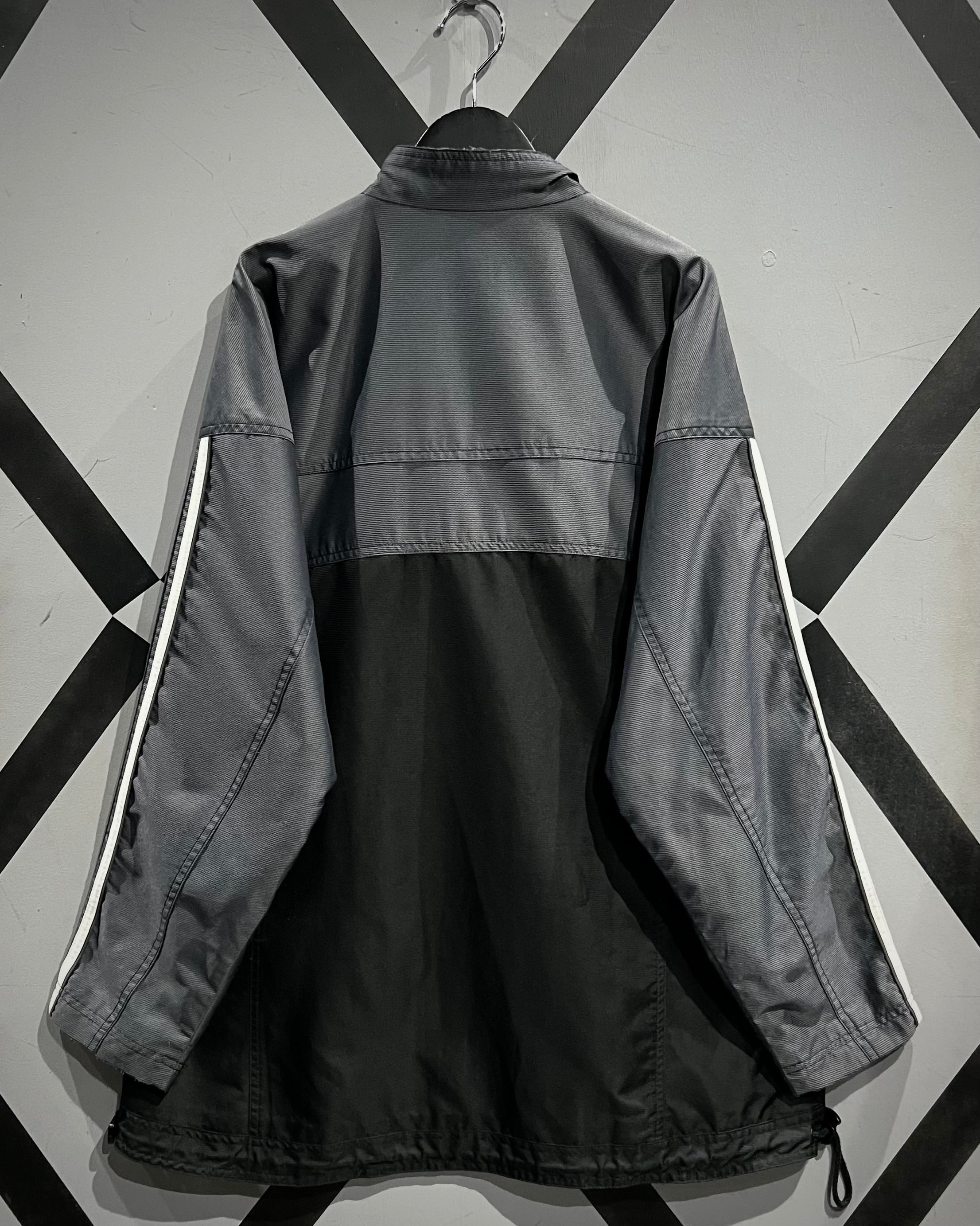 X VINTAGE】90's “adidas” Metallic Silver Switching Loose Track