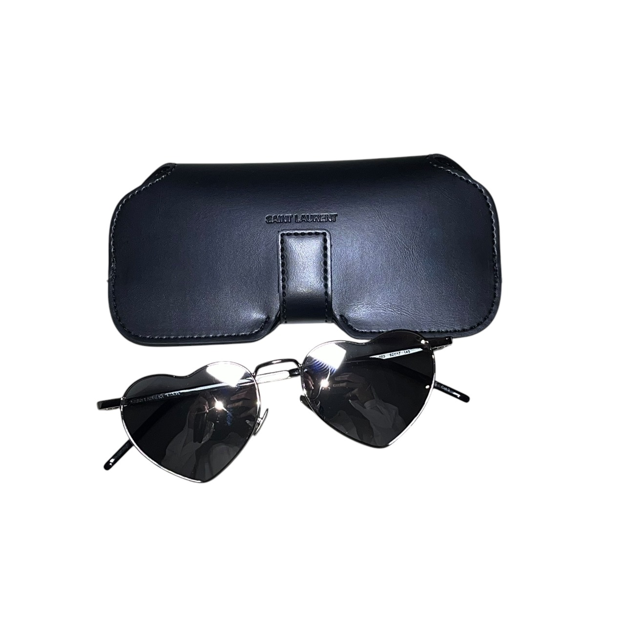 SAINT LAURENT PARIS heart design sunglasses