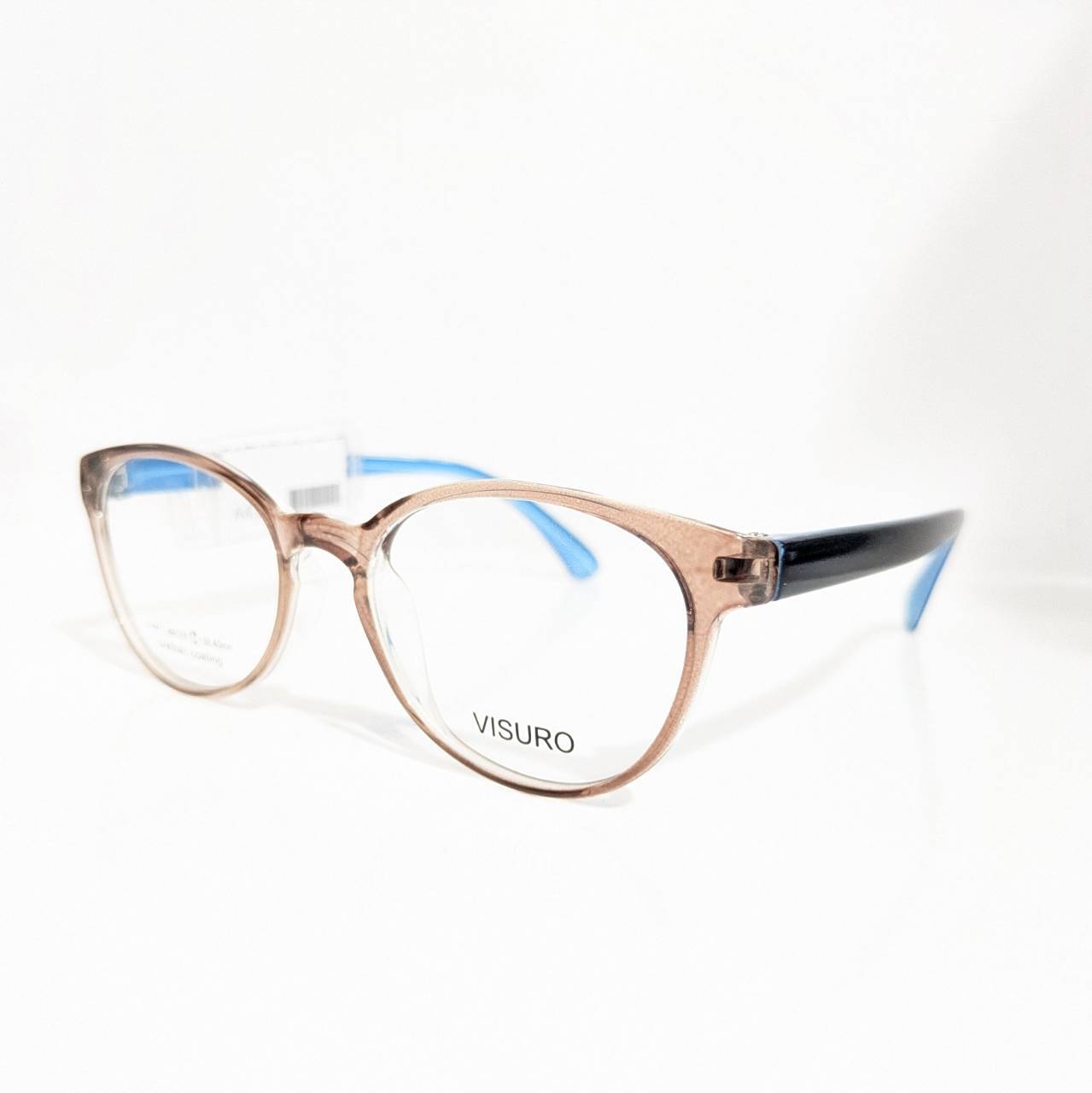 【VISURO】ボストンセルフレーム クリアブラウン