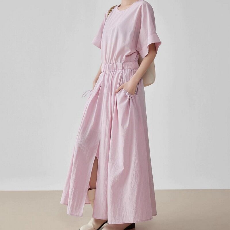 short sleeve T-shirt dress W00382