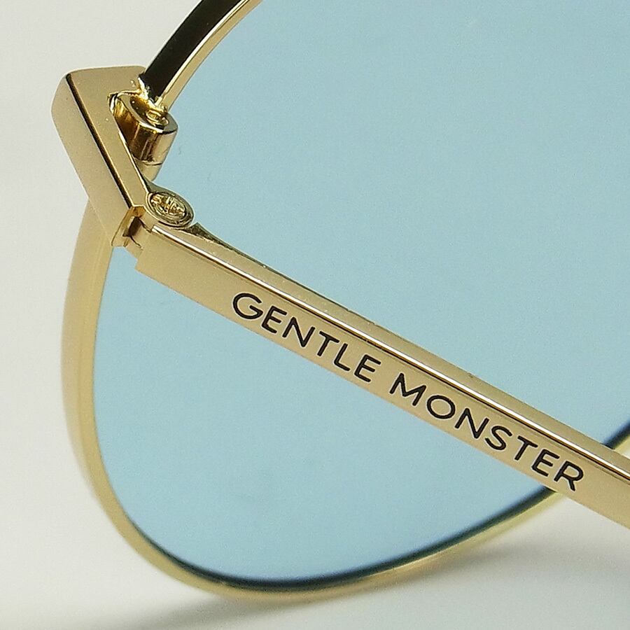 定価3.1万★Gentle Monster ジェントルモンスター MioMio 61□14-145 ゴールドフレーム スカイブルーレンズ サングラス