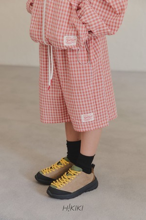 [H!KIKI] Plaid Bermuda Pants (13/15/17/19) / [하이키키] 체크버뮤다팬츠 (13/15/17/19)