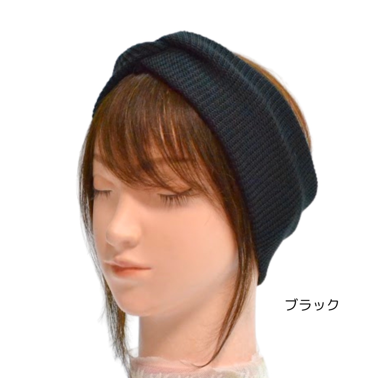 やわらか幅広ヘアターバン｜分け目・白髪をさりげなくカバー 前髪ウィッグ 併用OK ニット レディース