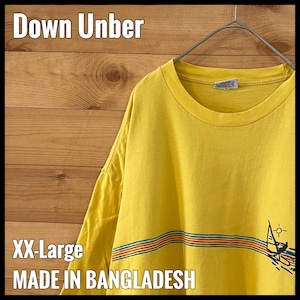 【DOWN UNBER】ウィンドウサーフィン ロゴ バックプリント Tシャツ XXL ビッグサイズ US古着 アメリカ古着