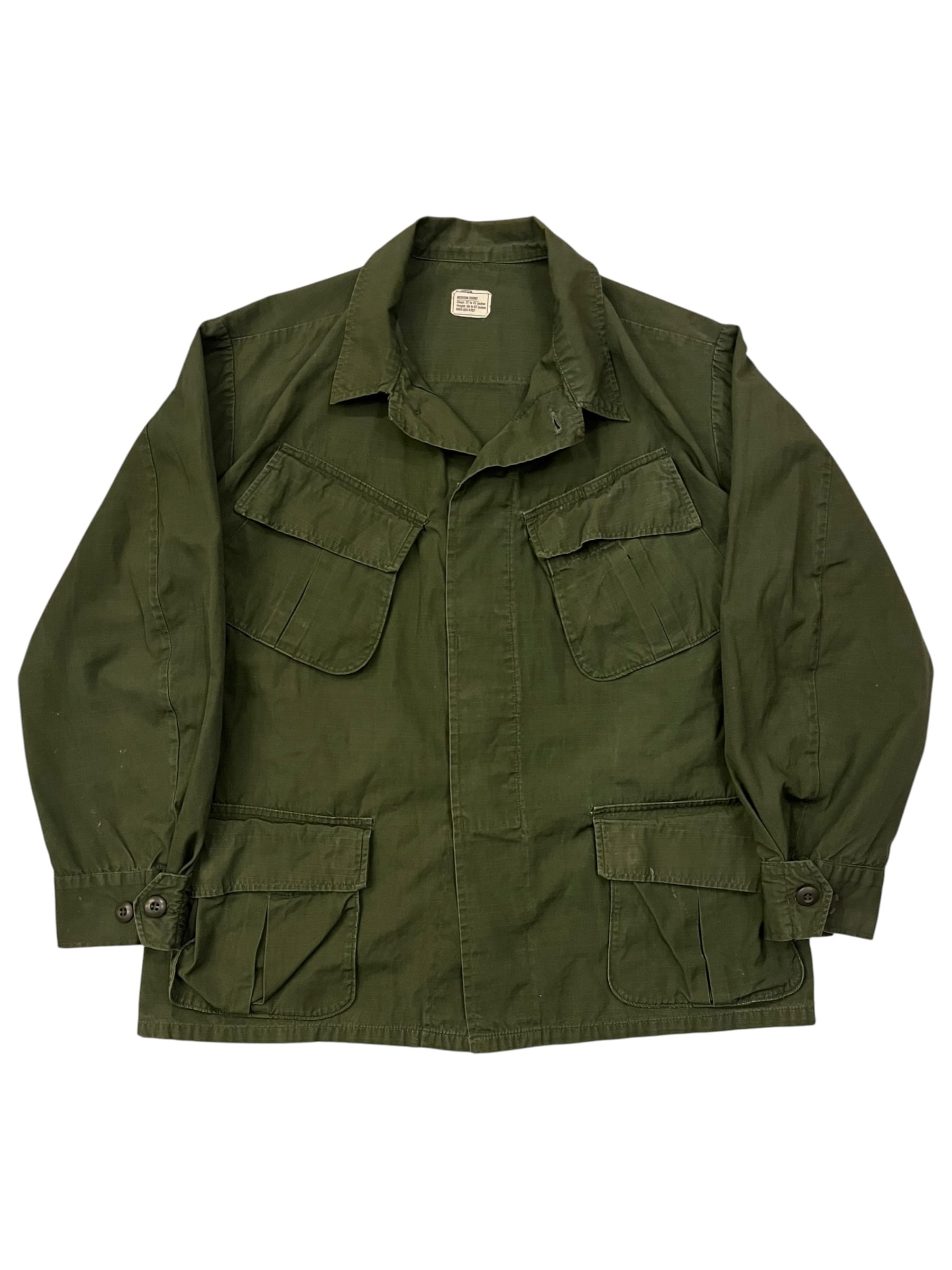 1970s アメリカ軍　ジャングルファティーグジャケットMedium-short メンズ 1970s アメリカ軍 ジャングルファティーグジャケットMedium-short