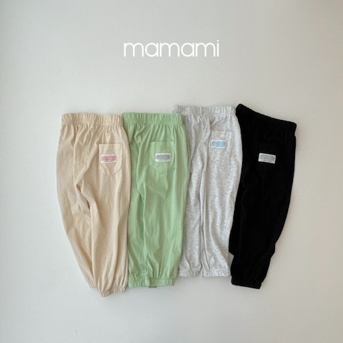 【予約　2024 summer】kids：school jogger pants〔スクールジョガーパンツ〕　mamami