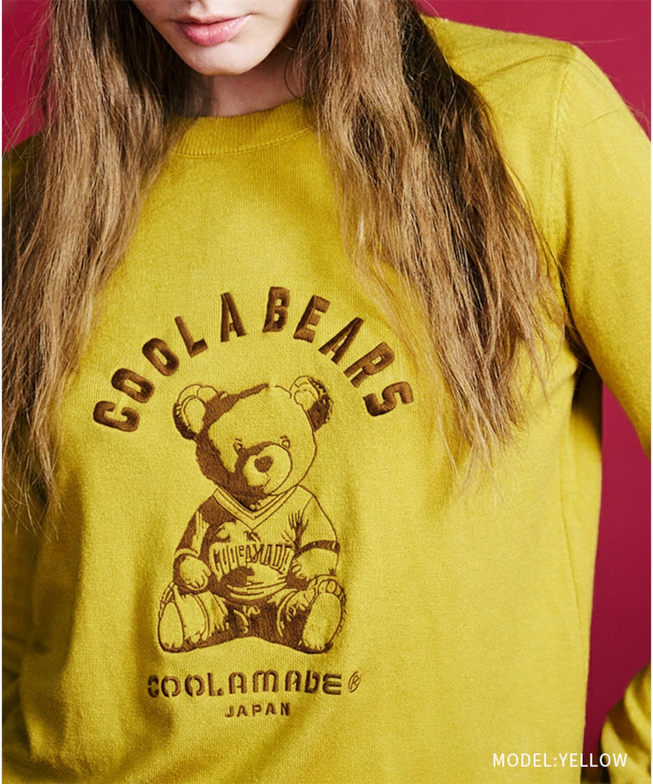 COOLAベアーエンブロイダリーTOPS (YELLOW)　CQ-47099