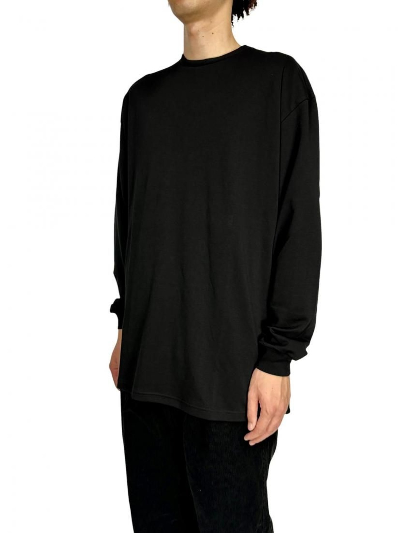 【Graphpaper】Brushed Mockrody Crew Neck L/S Tee