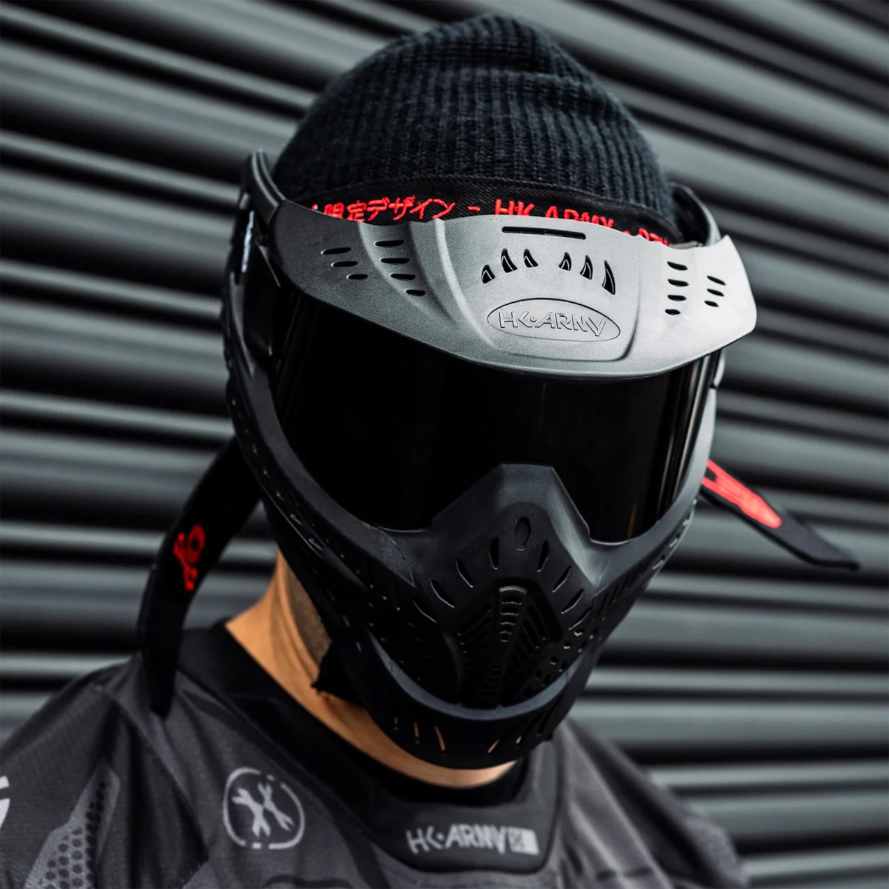 【HK army】HSTL Goggle - Black w/ Smoke Thermal Lens フェイスガード【ブラック/スモークレンズ】