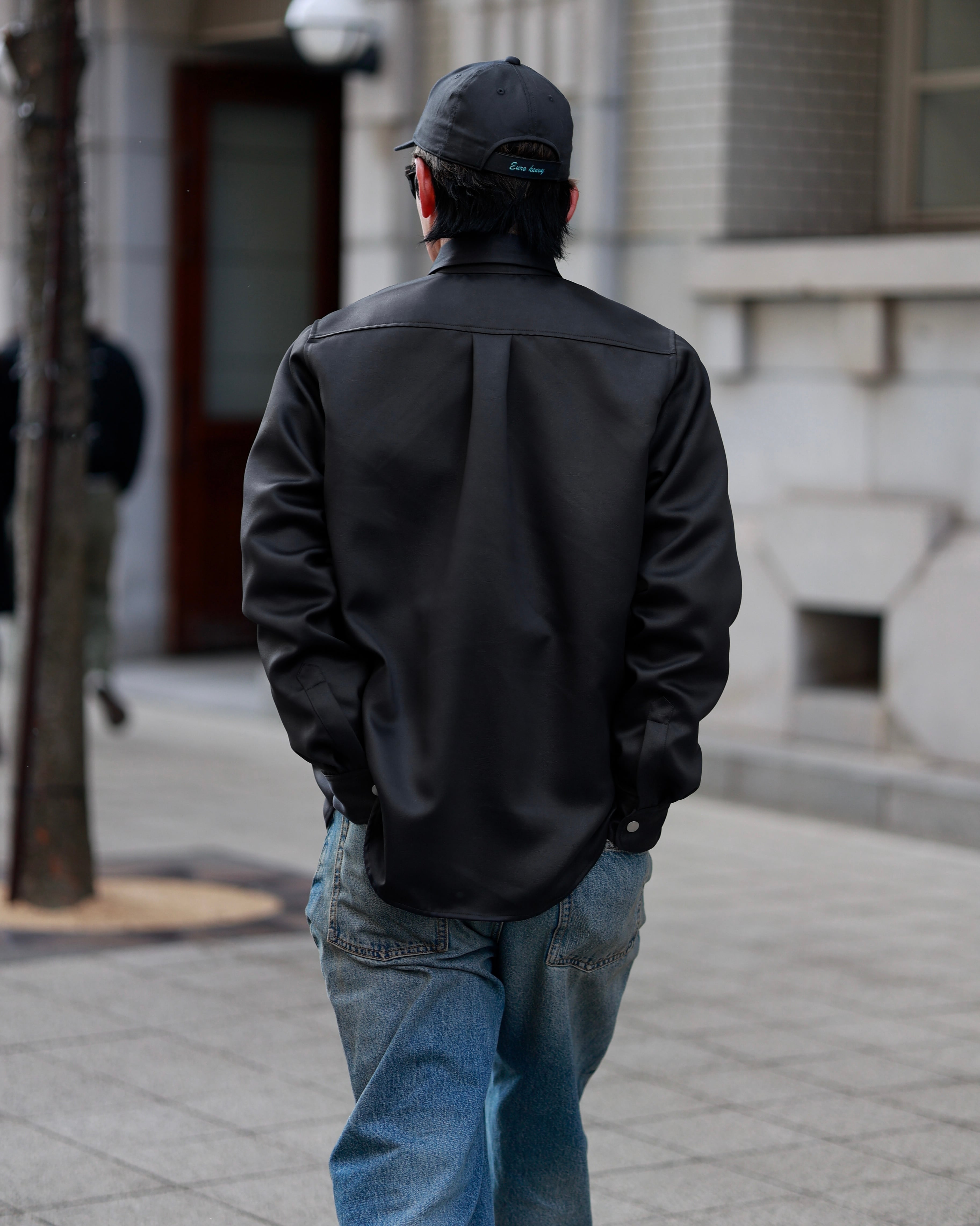 KV-589】Eco Leather Over Shirt Jacket【即日発送】【オーバー