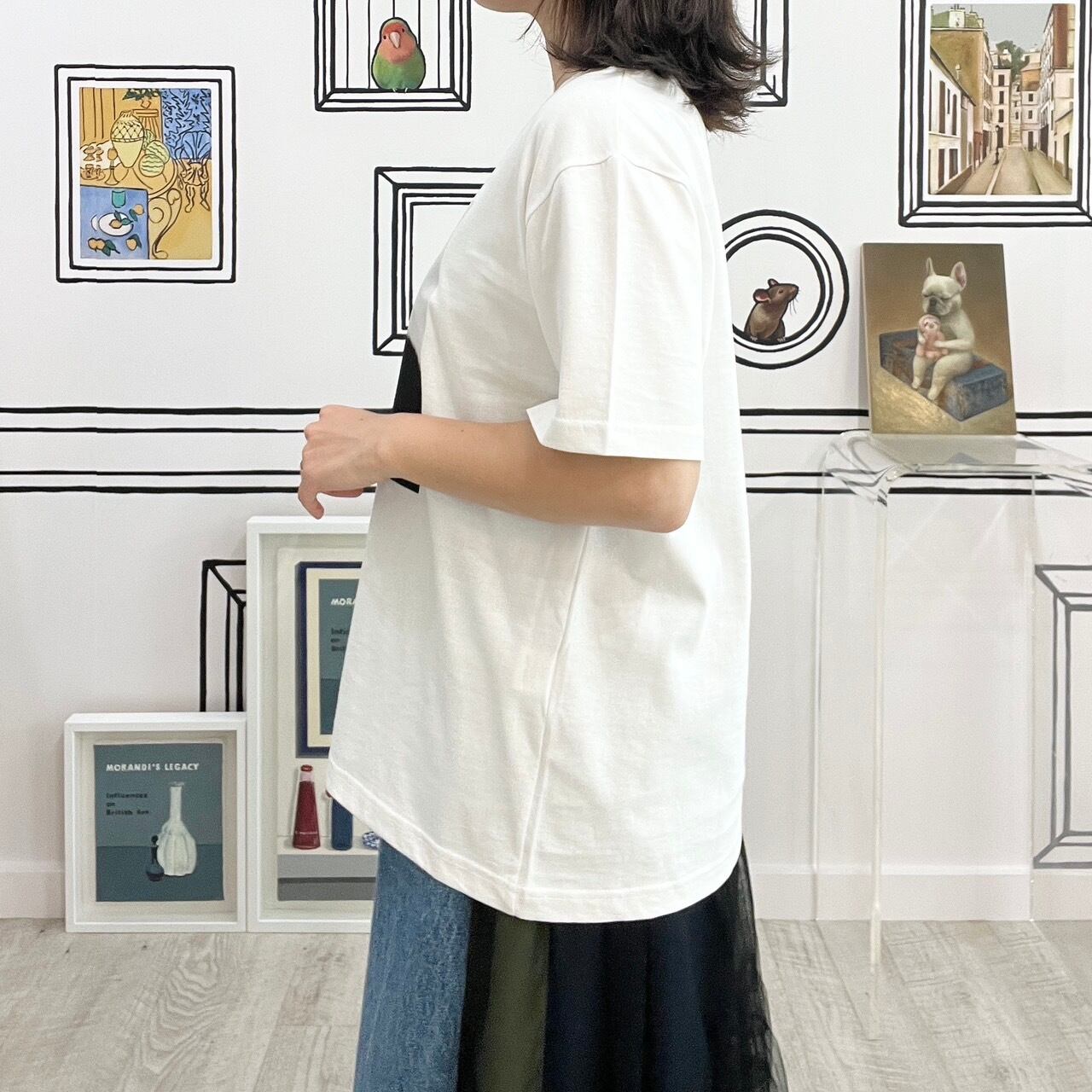 重ねプリントTシャツ