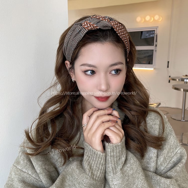 レディース ヘアアクセサリー ワイド ヘアバンド カチューシャ 幅広 ヘアアレンジ 髪飾り 女性用 韓国ファッション |  Q-toworld(キュートワールド)子供服｜ powered by BASE