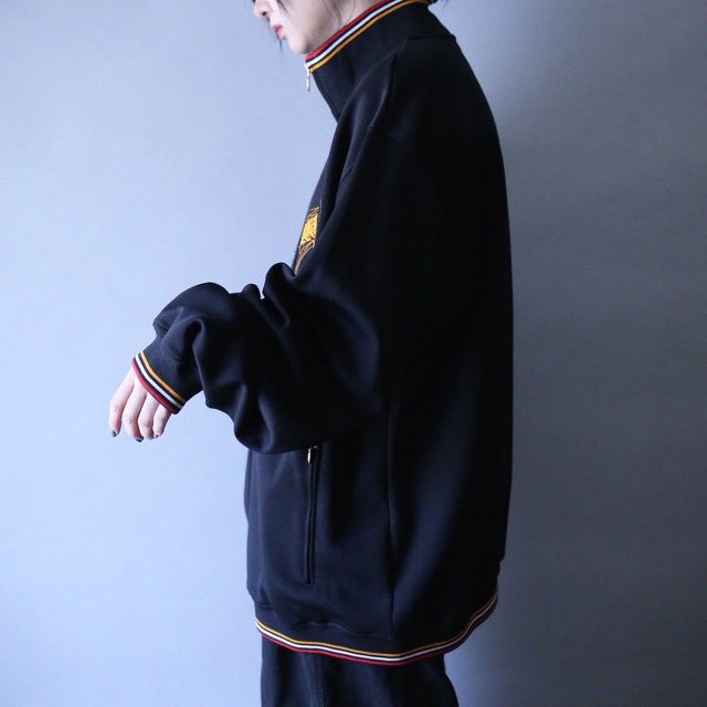 "刺繍" front design good coloring over silhouette track jacket