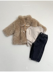 〖取寄〗韓国子供服 / 26winter / atomeme / バンビファーコート / キッズ *S~XL*