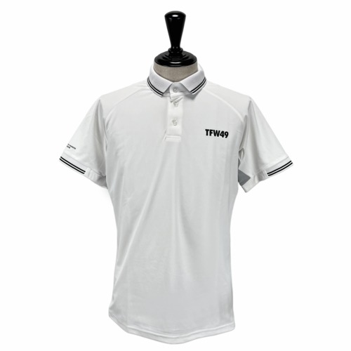 TFW49】《MEN'S》LINE SLEEVE POLO(WHxLGR) | Sandy GOLF