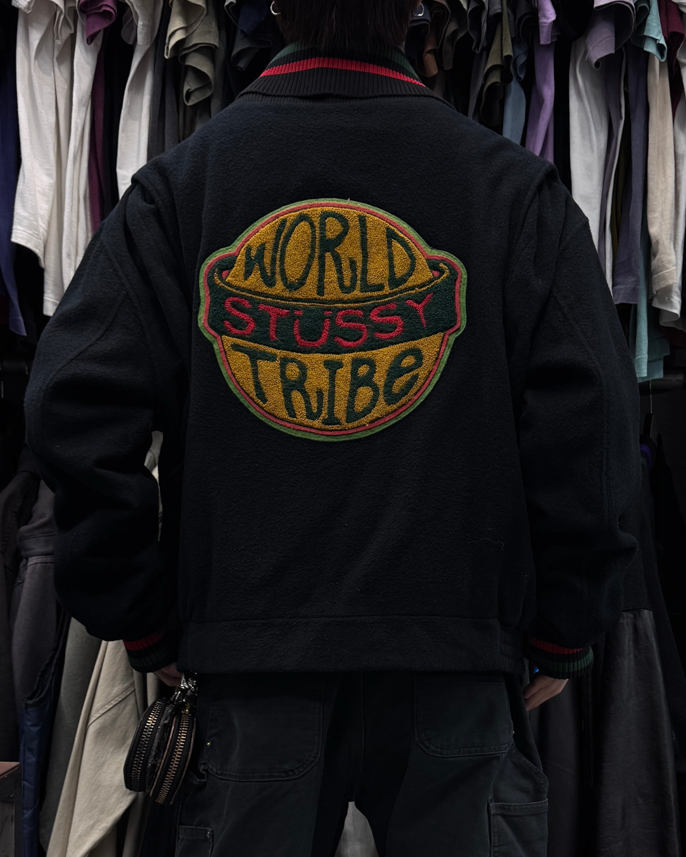 Special!!】00's old stussy Varsity Jacket “1000着限定” “シリアル